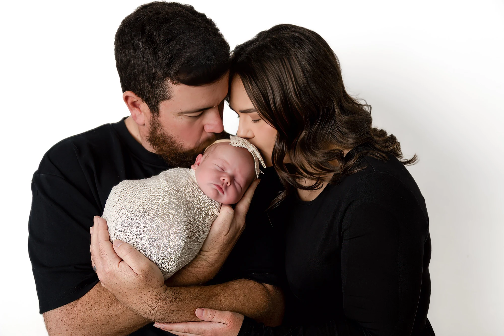 Newborn with parents