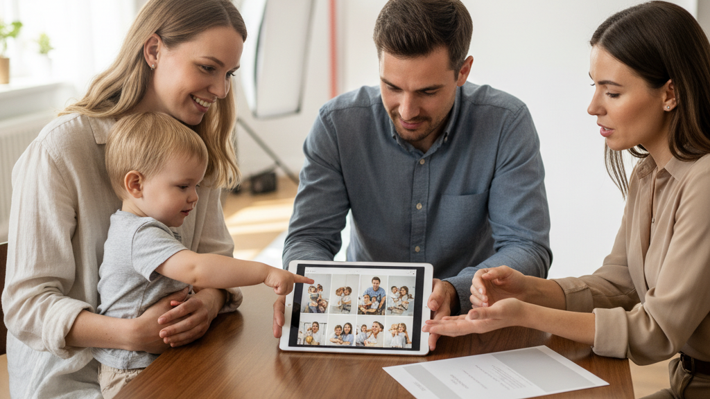 Happy family laughing during a Faithful Photography outdoor session — learn how much do family photo shoots cost